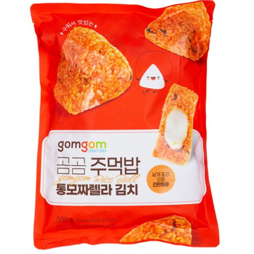 곰곰 주먹밥 통모짜렐라 김치 500g (6개)_이미지