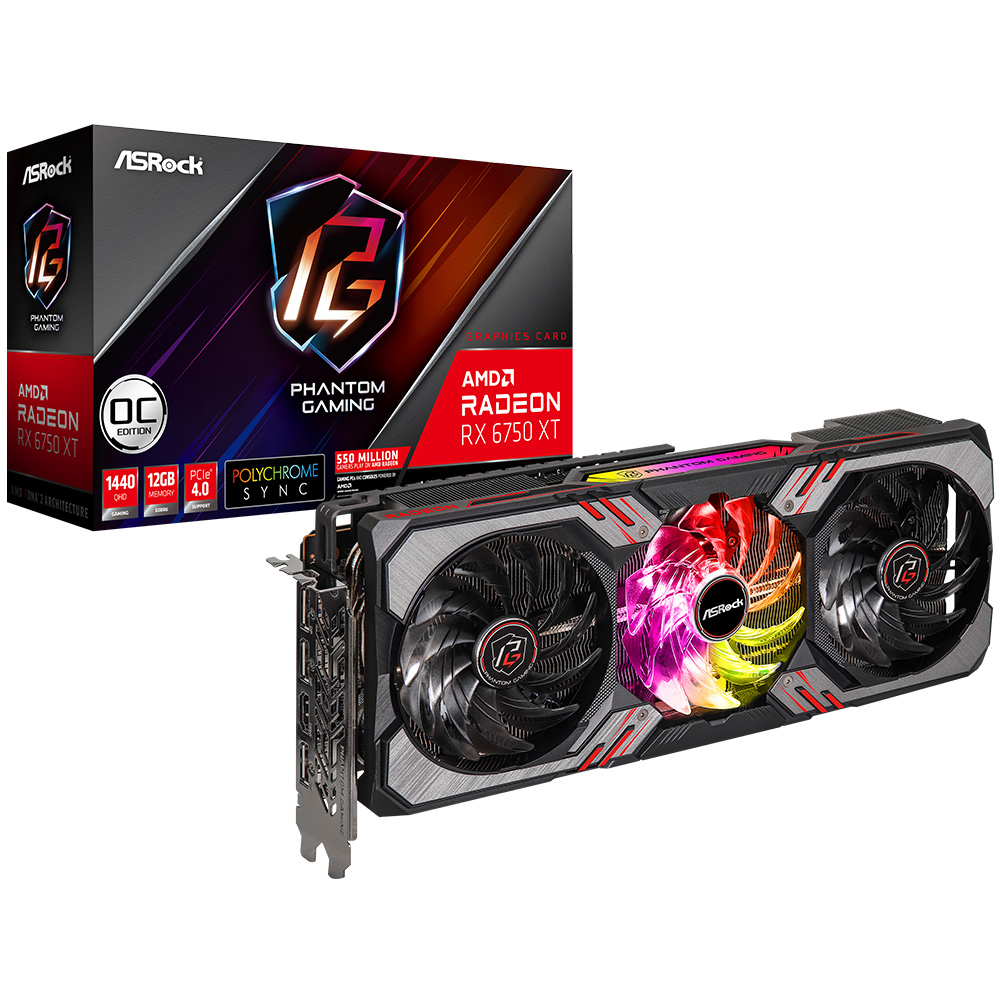 ASRock Phantom Gaming D 라데온 RX 6750 XT OC D6 12GB 에즈윈_이미지