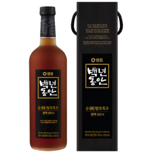백년동안 순발효흑초 750ml (6개)_이미지