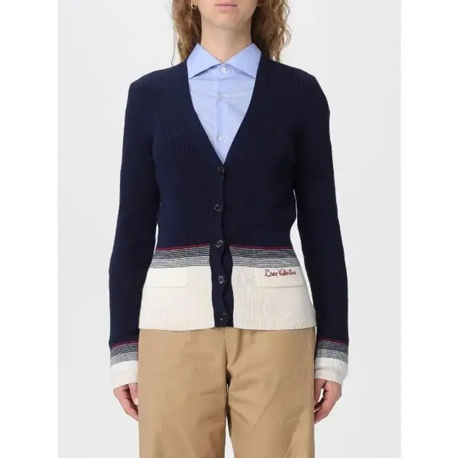 발렌티노 Womans Sweater Valentino 7B3KC67I9H7 Blue BBE
