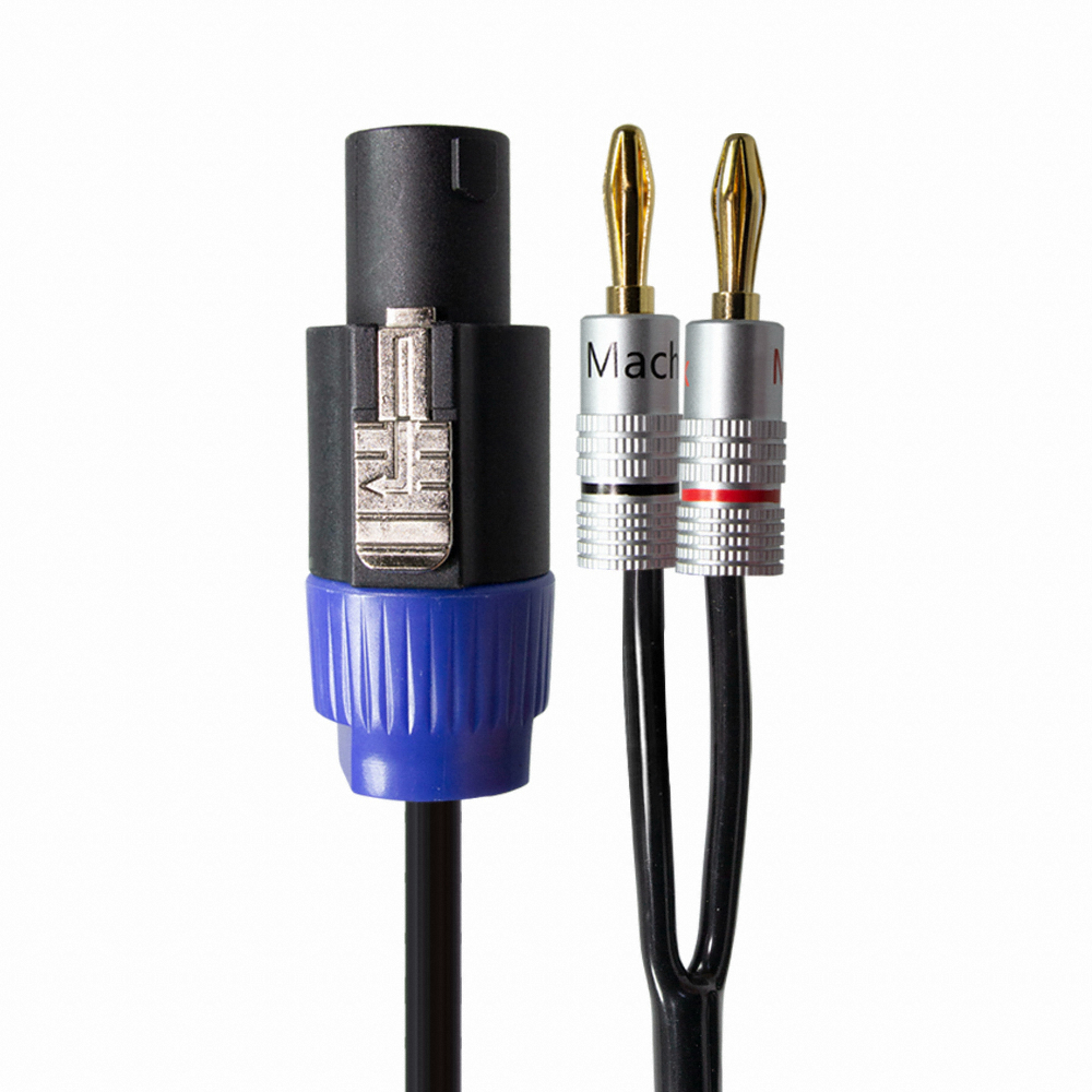 마하링크 국산 블랙 30C 콤보 스피콘 TO 바나나 케이블 [ML-B3SB50, 50m]
