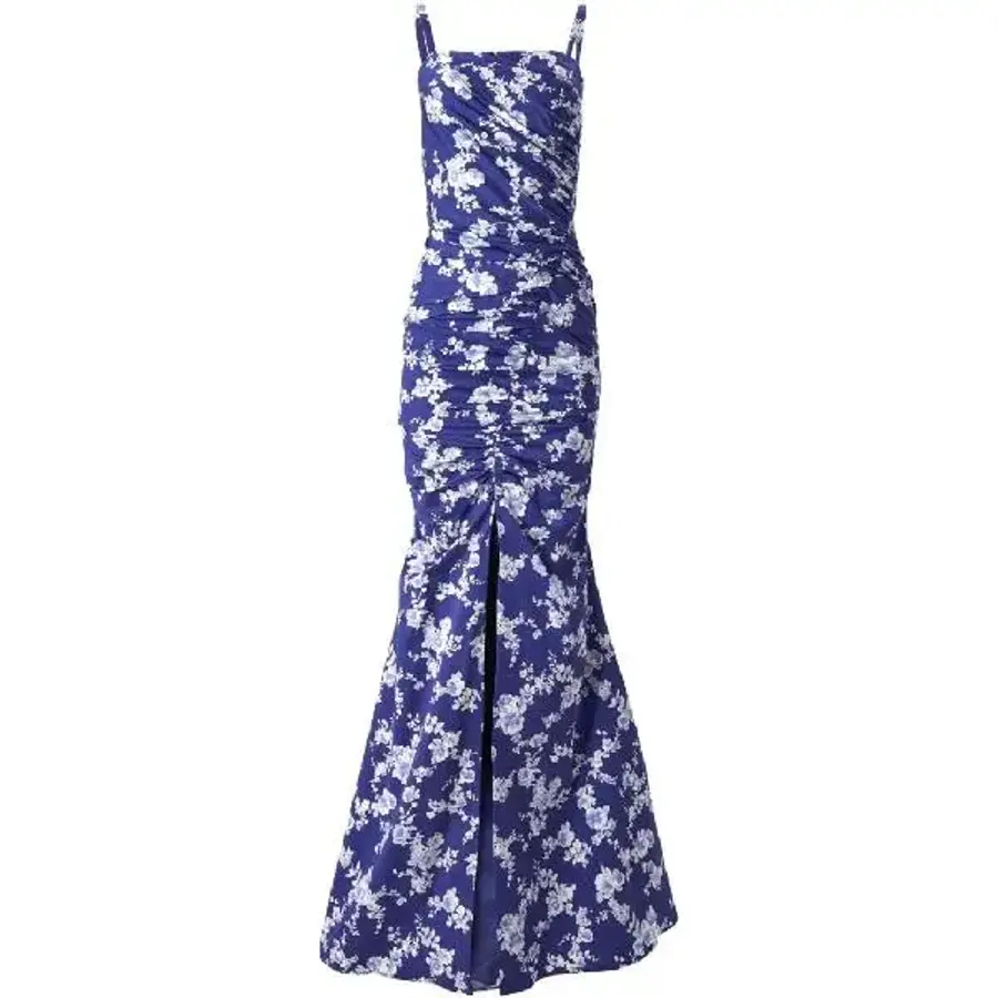 플로럴 프린트 개더 이브닝 드레스 E2511N704WPF TP