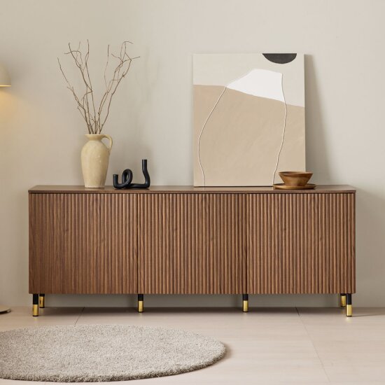 벨리카가구  모네 도어형 낮은 거실장 1800