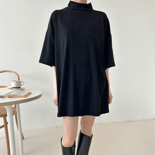 아이우먼 데일리롱반팔폴라기모티 LDK698M512 빅사이즈_이미지