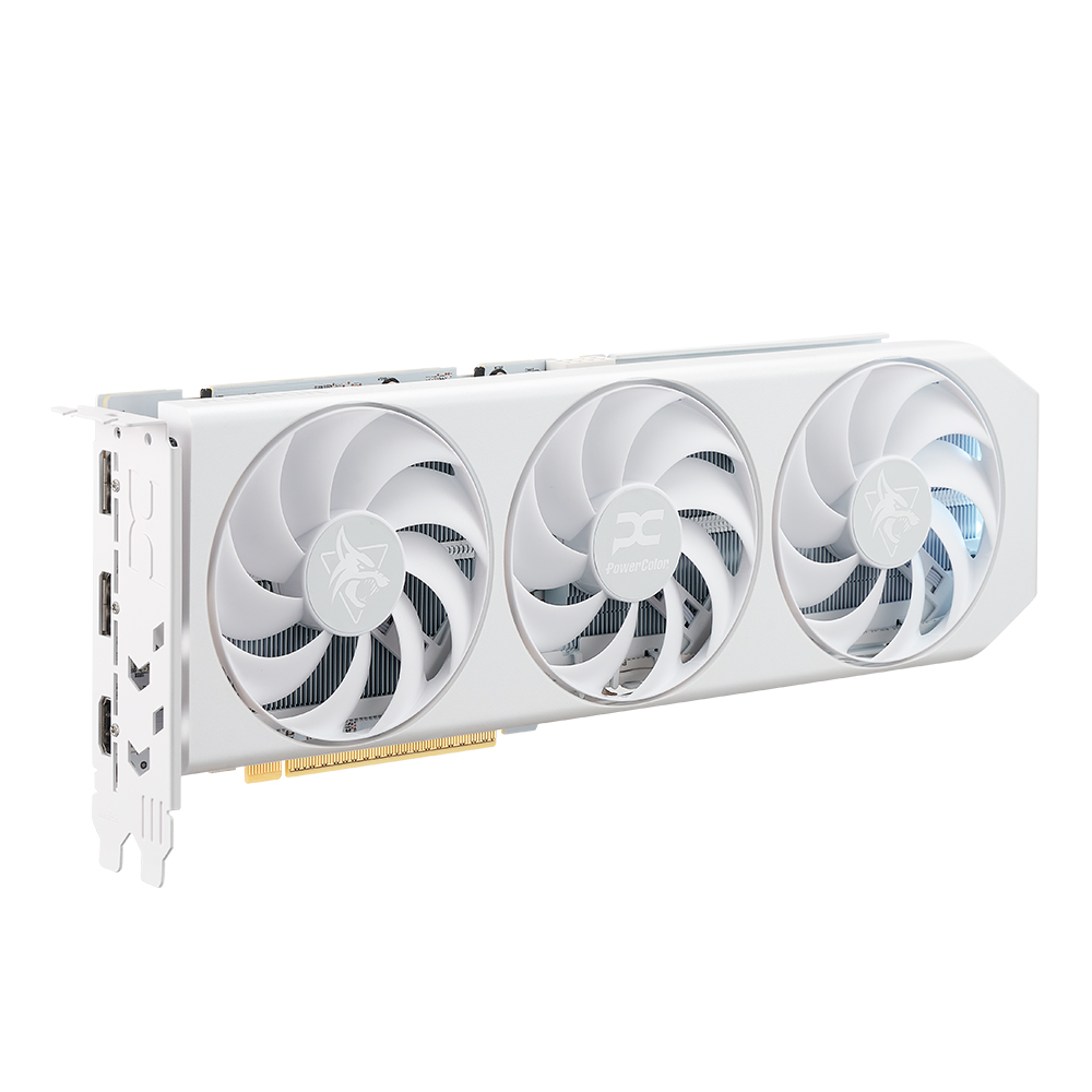 PowerColor �󵥿� RX 9060 XT Hellhound Spectral White OC D6 16GB �����Ƽ����