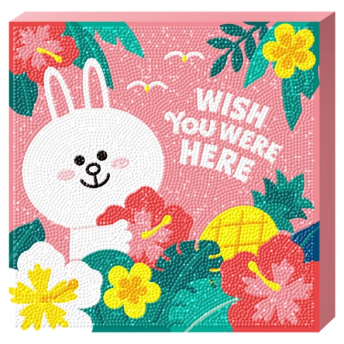 DIY 보석십자수 알로하 코니 캔버스 25x25 BS25-407