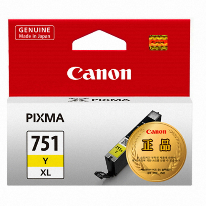 Canon 정품 CLI-751XL Y 노랑이미지입니다. 누르면 해당 게시물로 새창이동합니다.