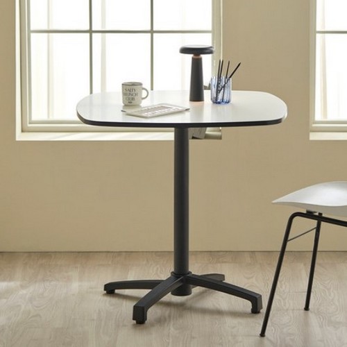 웰퍼니쳐 디유 라운드 스퀘어 폴딩 블랙 엣지 테이블 800