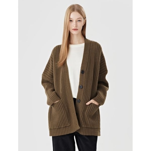 96NY 골지 포켓 오버핏 가디건 NO4CK015L0