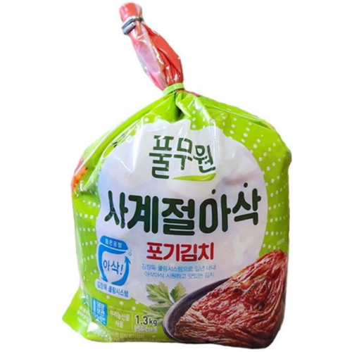 풀무원 사계절 아삭 포기김치 1.3kg