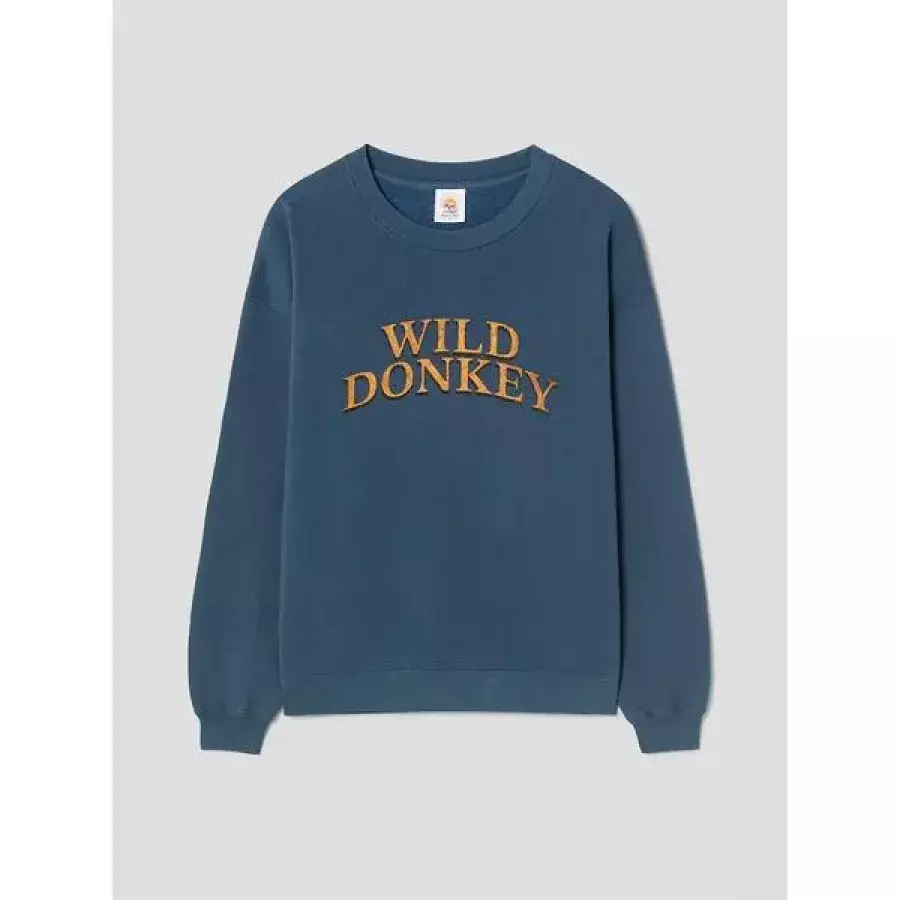 LANSMERE WILD DONKEY 크루넥 스 셔츠 블루 LA6741WD1P