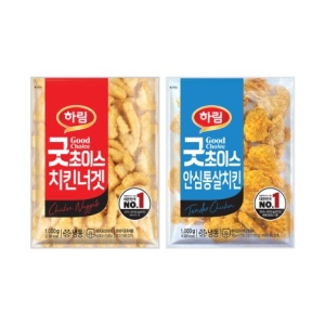 굿초이스치킨너겟 1kg 1봉+굿초이스안심통살치킨 1kg 1봉