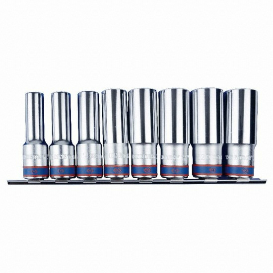 킹토니 1/2인치 12각 롱 소켓레일 세트 4208MR10 (8pcs)_이미지