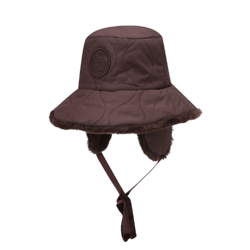 링스 여성 퀼팅 귀달이 버킷햇 L21D4CP262_BR 행담도서