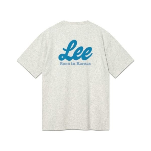 LEE 유니온 로고 티셔츠 오트밀 LE2502ST06OT 350682_이미지