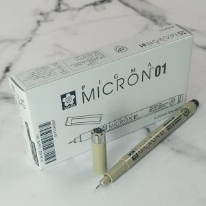 사쿠라 피그마 MICRION 0.25mm Black 1다스 12자루 /펜/사인펜/싸인펜/수성펜/피그마펜/가는펜/ 펜/일_이미지