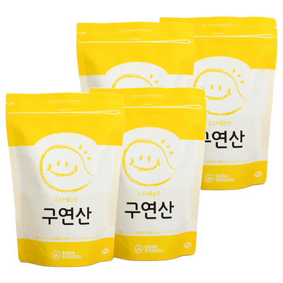 소다스쿨 구연산 1kg (4개)_이미지