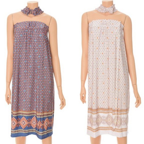 보더나염 잔꽃무늬 골프 가운 VGN7082L