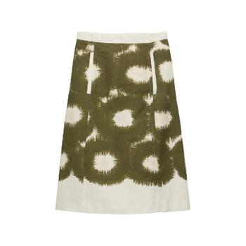 프라다 printed canvas skirt P123ISOOO187Q