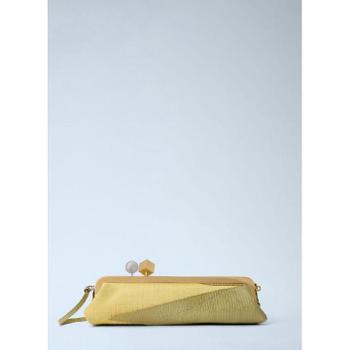 여성 The Salon Mais Leather Clutch Bag jac0264049yel