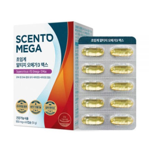 뉴트리원 센토메가 초임계 알티지 오메가3 맥스 60캡슐 (1개)_이미지
