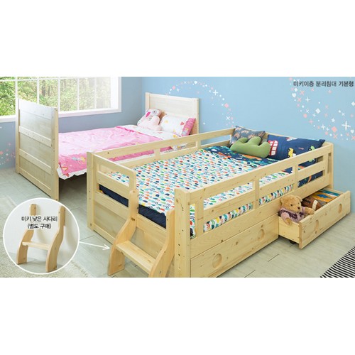 에보니아 미키 분리형 2층침대 SS (메모리폼)_이미지