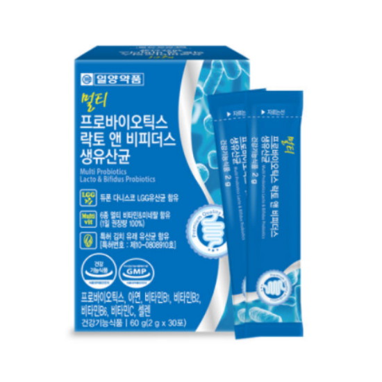 일양약품 멀티 프로바이오틱스 락토 앤 비피더스 생유산균 30포