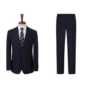 신원 지이크파렌하이트 파렌하이트 블루 쉐도우 체크 싱글 수트 FIJAA2352