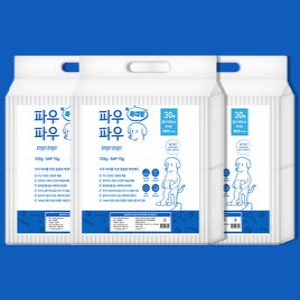 파우파우 배변패드 특대형 130매 (3개)_이미지