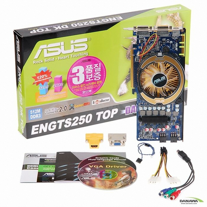 ASUS ������ GTS250 ENGTS250 TOP 512MB �۶�ÿ�����
