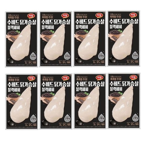 하림 수비드 닭가슴살 블랙페퍼 100g (8개)
