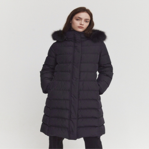 닥스레이디스 여성  탈착 후드 롱 헤비다운 점퍼 WKJU4D005 (N3, 네이비)_이미지