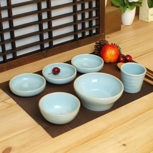 아름 블루 1인그릇 세트A 6P