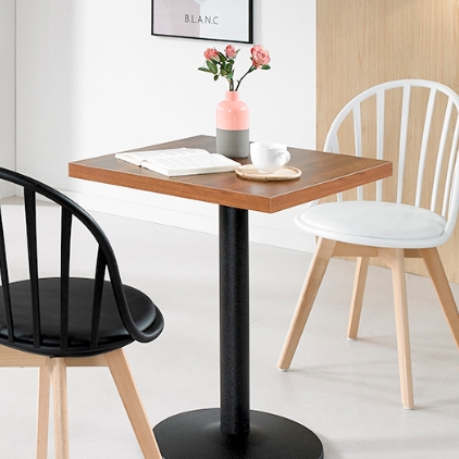 앳홈 카페식 사각테이블 600 (의자별도)_이미지