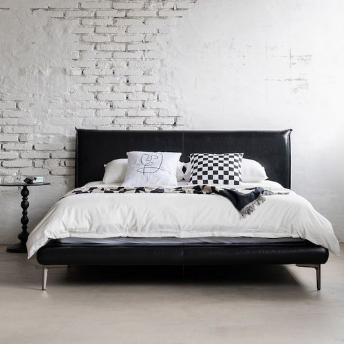 데일리리빙 알베로 가죽 침대 SS (매트별도)