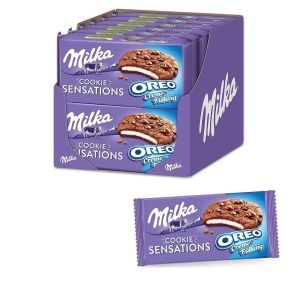 밀카 Milka 밀카 오레오 독일 초콜릿 알파인 밀크 크림 초코칩 쿠키 156g 12팩