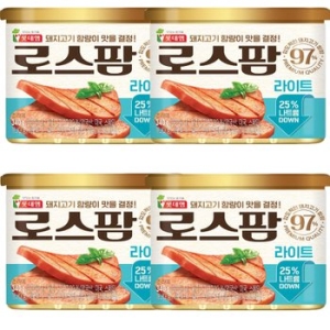롯데웰푸드 롯데햄 로스팜97 라이트 340g (4개)