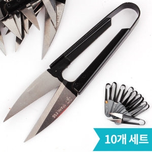라온 공구 쪽가위 10개세트 미싱 재봉 수선 실밥제거 재단 낚시