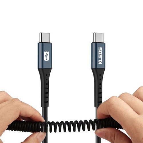 클레오스 C to C타입 60W 스프링 케이블 아머_이미지