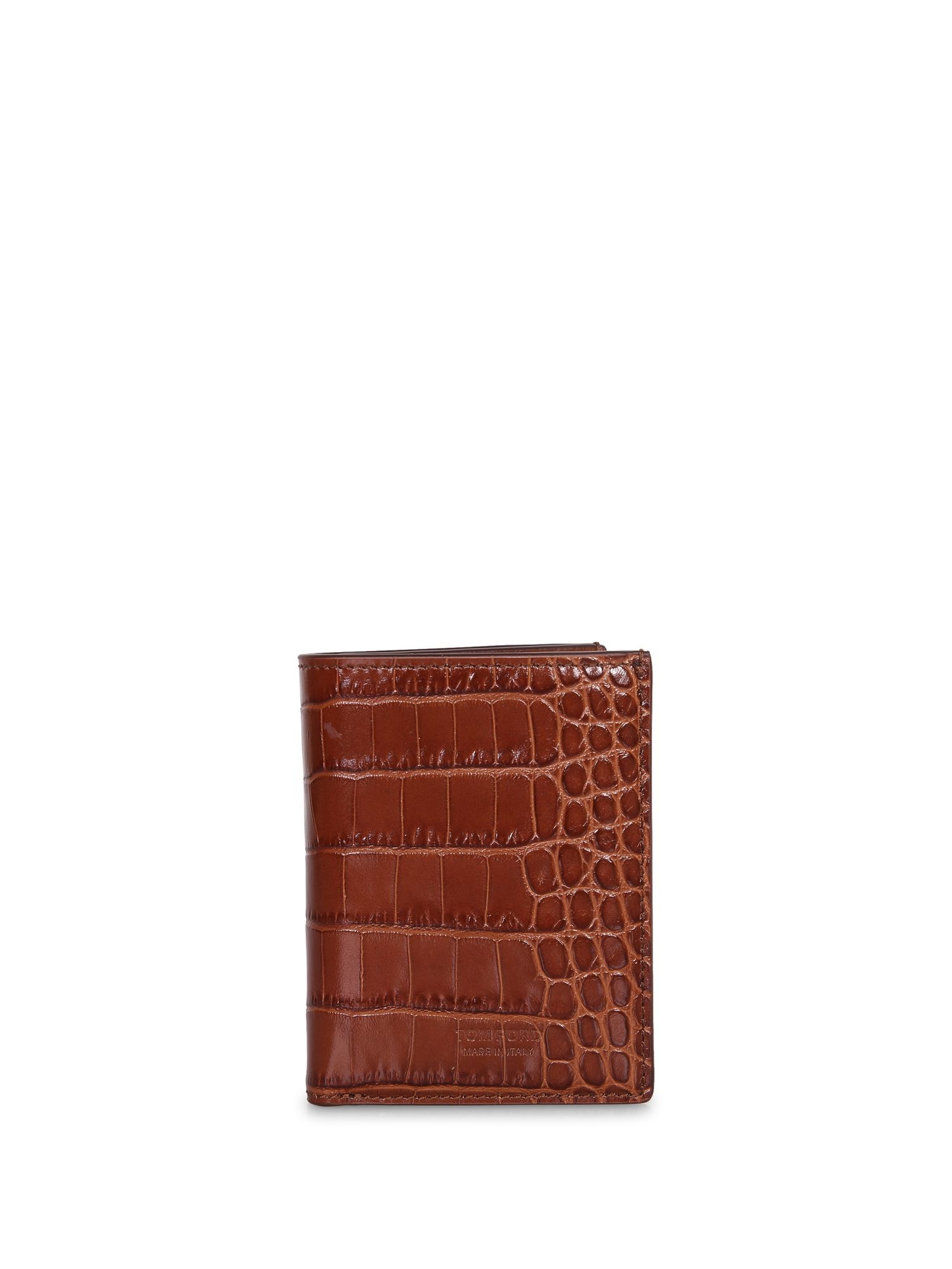 톰포드 Exquisite crocodile 레더. High-quality artisanal craftsmanship. Vertical design with 멀티플 internal compartments. Y0417LCL4_이미지
