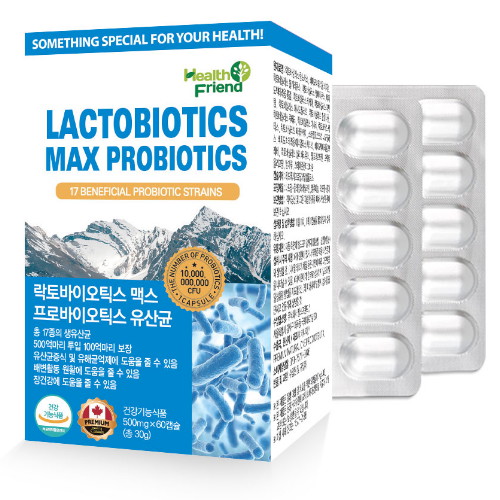 헬스프랜드 락토바이오틱스 맥스 프로바이오틱스 유산균 60캡슐이미지입니다. 누르면 해당 게시물로 새창이동합니다.
