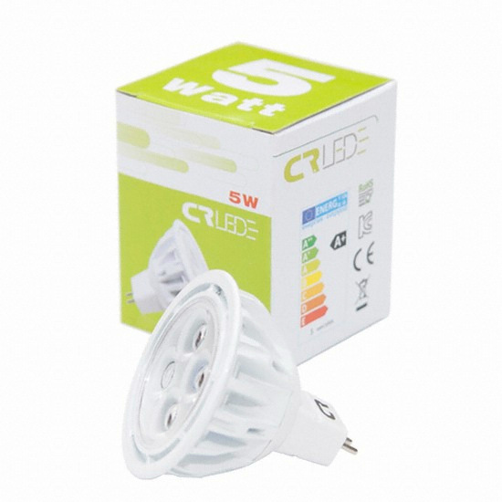 CR-LED LED MR16 할로겐전구 주광색 5W