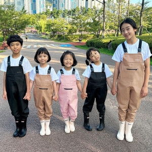 KC안전인증 100%방수 아동 어린이 가슴장화 아동바지장화 체스타 갯벌 해루질바다 체험 01.PK7768-가슴장화