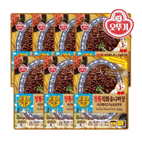 오뚜기 오즈키친 정통 직화 유니짜장 180g (7개)_이미지