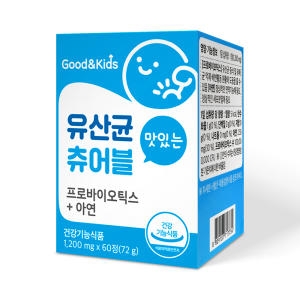  내츄럴플러스 굿앤키즈 맛있게 씹어먹는 유산균 60정 [6개]