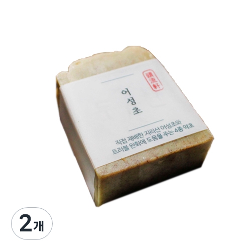 두류헌 어성초 지리산 클렌징 비누 80g (2개)_이미지