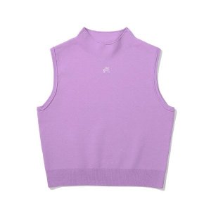 말본골프 모크넥 니트 슬리브리스 M4122PKV14PUR