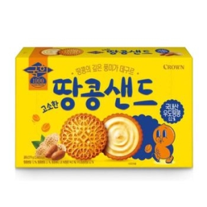 크라운제과 국희 땅콩샌드 279g (8개)
