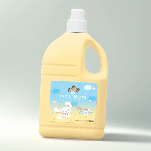 CJ라이온 아이깨끗해 시나모롤 핸드워시 대용량 리필 순향 4.5L + 490ml 공용기 (1세트)