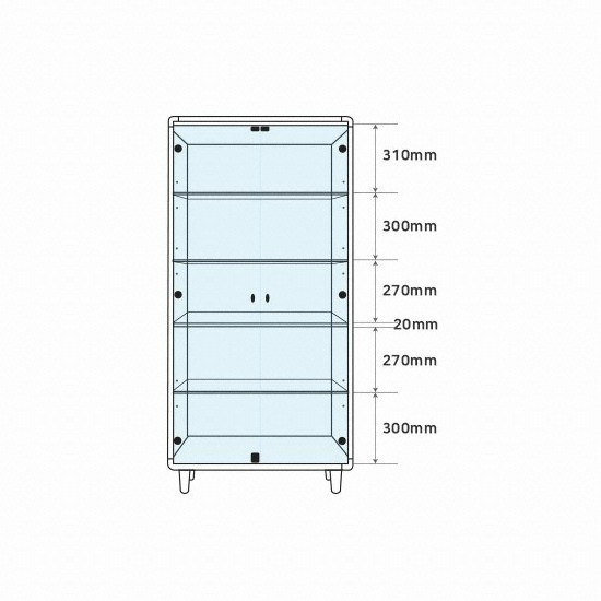 퍼니처스마트 에버딘 5단 장식장 840_이미지